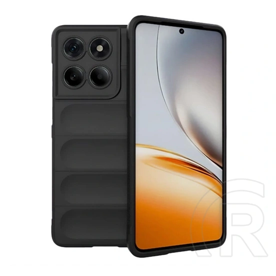 Gigapack szilikon telefonvédő (ütésállóság, kameravédő, 3D, fekete)