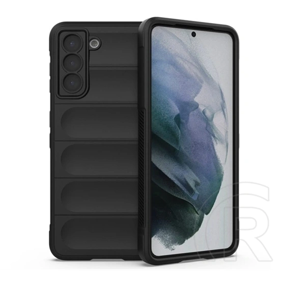 Gigapack szilikon telefonvédő (ütésállóság, kameravédő, 3D, fekete)