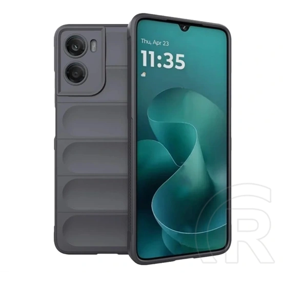 Gigapack szilikon telefonvédő (ütésállóság, kameravédő, 3D, sötétszürke)
