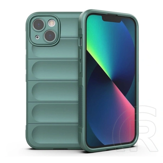 Gigapack szilikon telefonvédő (ütésállóság, kameravédő, 3D, sötétzöld)