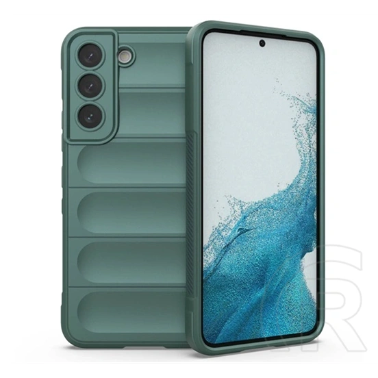 Gigapack szilikon telefonvédő (ütésállóság, kameravédő, 3D, sötétzöld)