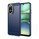 Gigapack szilikon telefonvédő (ütésállóság, légpárnás sarok, szálcsiszolt, karbon minta, sötétkék)