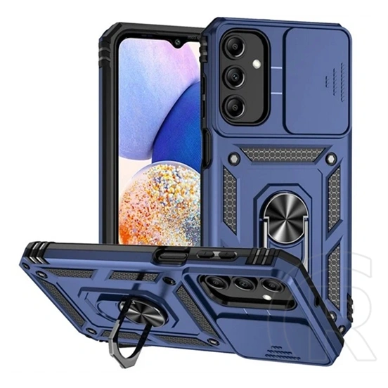 Gigapack szilikon telefonvédő (ütésállóság, tartógyűrű, kameravédő, kék)