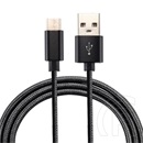 Gigapack szőtt bevonatú USB-C adat-és töltőkábel 1 m (fekete)