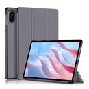 Gigapack tok álló (bőr hatás, flip, oldalra nyíló, trifold, asztali tartó, sötétszürke)