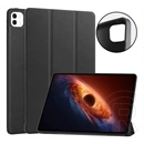 Gigapack tok álló (bőr hatású, aktív flip, oldalra nyíló, trifold, asztali tartó, fekete)