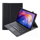 Gigapack tok álló (bőr hatású, flip, bluetooth QWERTY billentyűzet, angol, asztali tartó, ceruza tartó, fekete)