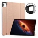 Gigapack tok álló (pu bőr hatású, aktív flip, oldalra nyíló, trifold, asztali tartó, PC belső, rozéarany)