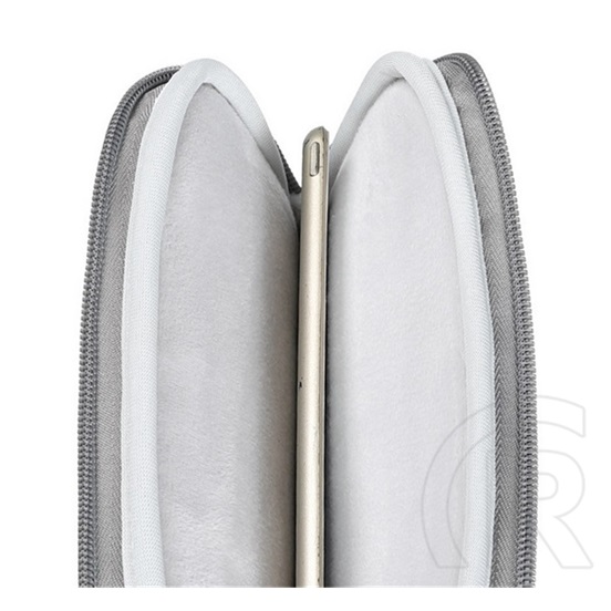 Gigapack tok álló, textil (univerzális, ütésálló belső réteg, cipzáras, vízálló, 8" méret) sötétszürke