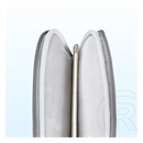 Gigapack tok álló, textil (univerzális, ütésálló belső réteg, cipzáras, vízálló, 8" méret) világoskék