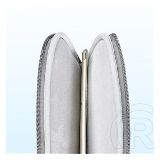 Gigapack tok álló, textil (univerzális, ütésálló belső réteg, cipzáras, vízálló, 8" méret) világoskék