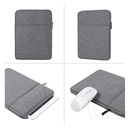 Gigapack tok álló, textil (univerzális, ütésálló belső réteg, cipzáras, vízálló, 8" méret) világoskék