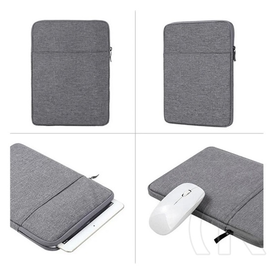 Gigapack tok álló, textil (univerzális, ütésálló belső réteg, cipzáras, vízálló, 8" méret) világoskék