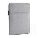 Gigapack tok álló, textil (univerzális, ütésálló belső réteg, cipzáras, vízálló, 8" méret) világosszürke