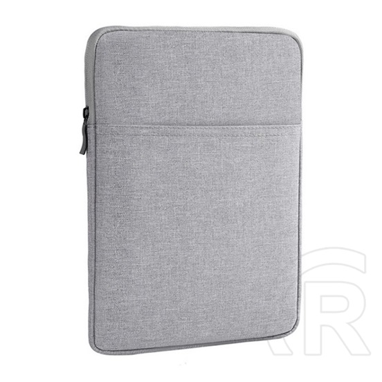 Gigapack tok álló, textil (univerzális, ütésálló belső réteg, cipzáras, vízálló, 8" méret) világosszürke