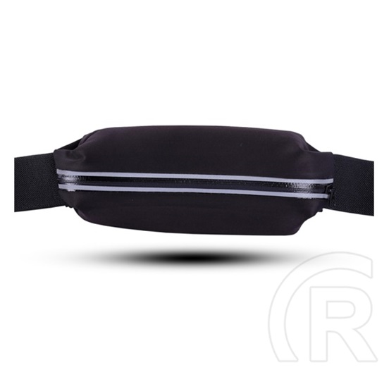 Gigapack tok fekvő (derékra rögzíthető övtáska, cipzáras, vízálló, sportoláshoz) fekete