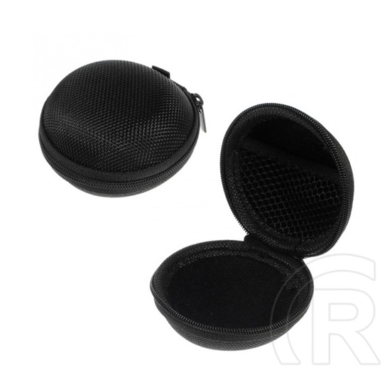 Gigapack tok textil, cipzáras (fülhallgató, 80 x 30 mm) fekete