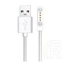 Gigapack töltőkábel usb (mágneses, 60cm, gondosóra kompatibilis) fehér