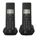 Gigaset Gigaset pure 200 duo telefon készülék (vezeték nélküli, 1 bázis, 2 kézibeszélő, dect) fekete