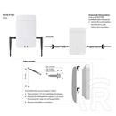 Gigaset N870 IP PRO DECT bázisállomás (DECT menedzser+bázis, max. 250 kézibeszélő, 60 bázis, 10/100 Mbps, PoE)