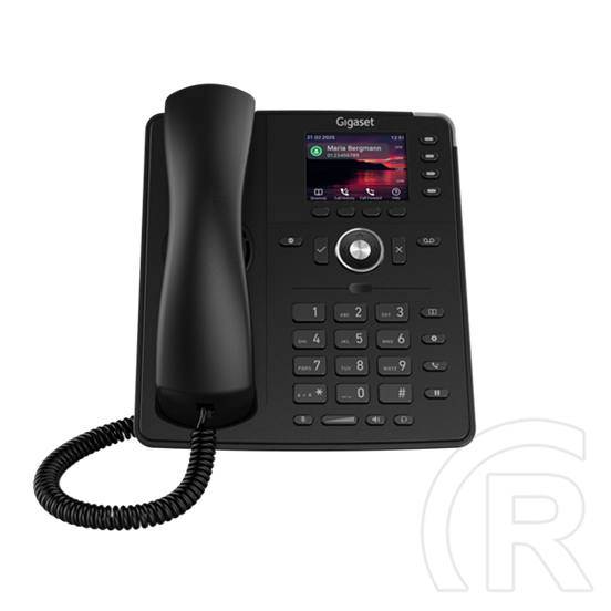 Gigaset P710 IP PRO VoIP 6 vonalas asztali telefon (2,8" TFT kijelző, 320x240, 2xRJ-45, PoE, fekete)