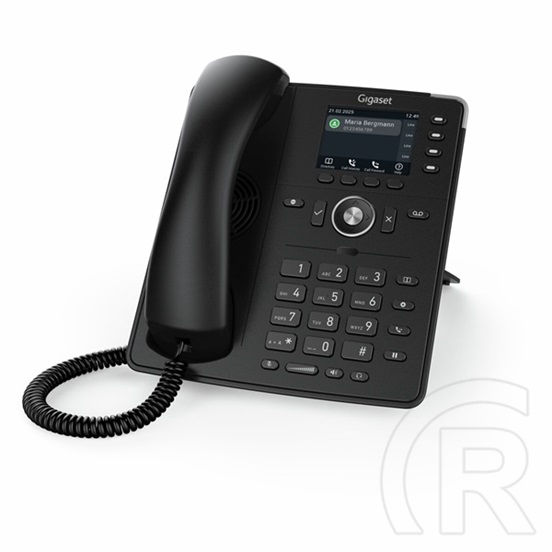 Gigaset P710 IP PRO VoIP 6 vonalas asztali telefon (2,8" TFT kijelző, 320x240, 2xRJ-45, PoE, fekete)