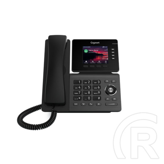 Gigaset P810B IP PRO VoIP asztali telefon (3,36" színes TFT kijelző, 2xRJ-45, PoE, Bluetooth, 12 SIP, HD hang, fekete)