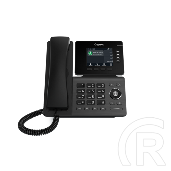 Gigaset P810B IP PRO VoIP asztali telefon (3,36" színes TFT kijelző, 2xRJ-45, PoE, Bluetooth, 12 SIP, HD hang, fekete)