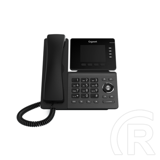 Gigaset P810B IP PRO VoIP asztali telefon (3,36" színes TFT kijelző, 2xRJ-45, PoE, Bluetooth, 12 SIP, HD hang, fekete)