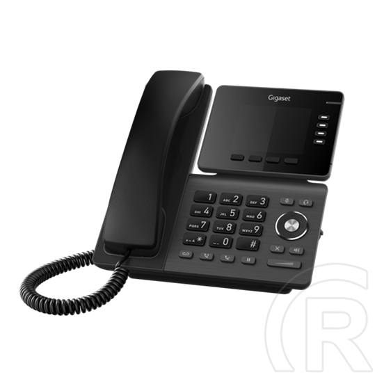 Gigaset P810B IP PRO VoIP asztali telefon (3,36" színes TFT kijelző, 2xRJ-45, PoE, Bluetooth, 12 SIP, HD hang, fekete)