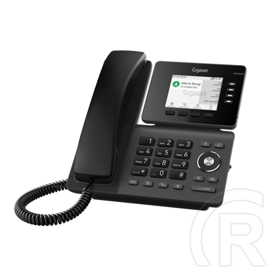 Gigaset P810B IP PRO VoIP asztali telefon (3,36" színes TFT kijelző, 2xRJ-45, PoE, Bluetooth, 12 SIP, HD hang, fekete)