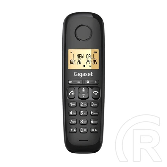 Gigaset basic 100 duo telefon készülék (vezeték nélküli, 1 bázis, 2 kézibeszélő, dect) fekete
