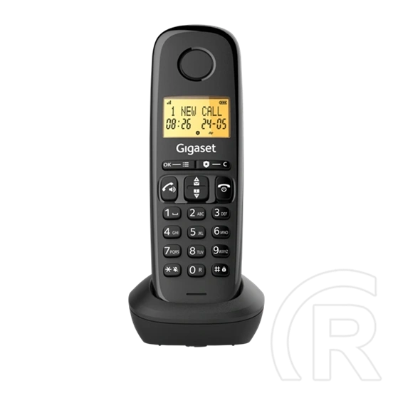Gigaset basic 100 duo telefon készülék (vezeték nélküli, 1 bázis, 2 kézibeszélő, dect) fekete