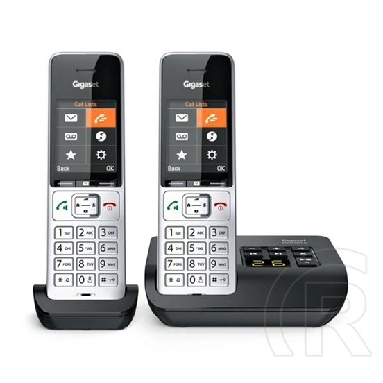 Gigaset comfort 500a duo telefon készülék (vezeték nélküli, 1 bázis, 2 kézibeszélő, dect) ezüst