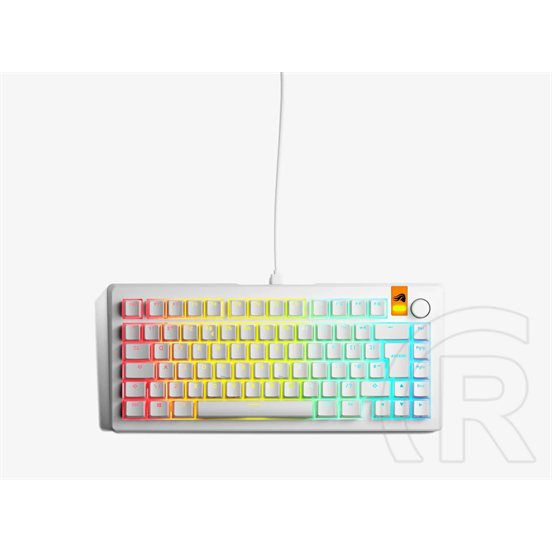 Glorious GMMK 3 HE 75% Prebuilt RGB mechanikus gamer  billentyűzet (UK, fehér)