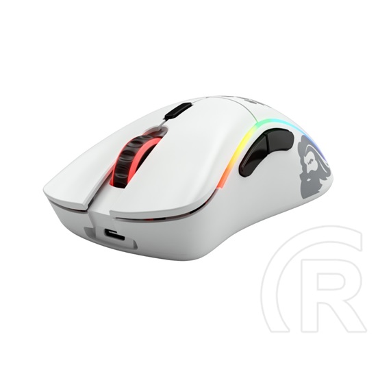 Glorious PC Gaming Race Model D- RGB cordless optikai egér (USB, matt fehér)
