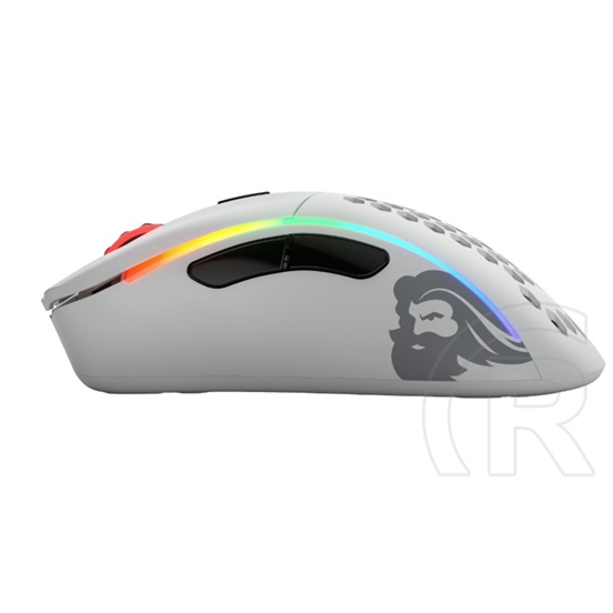 Glorious PC Gaming Race Model D- RGB cordless optikai egér (USB, matt fehér)