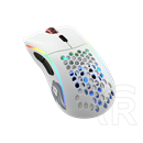 Glorious PC Gaming Race Model D RGB cordless optikai egér (USB, fehér)