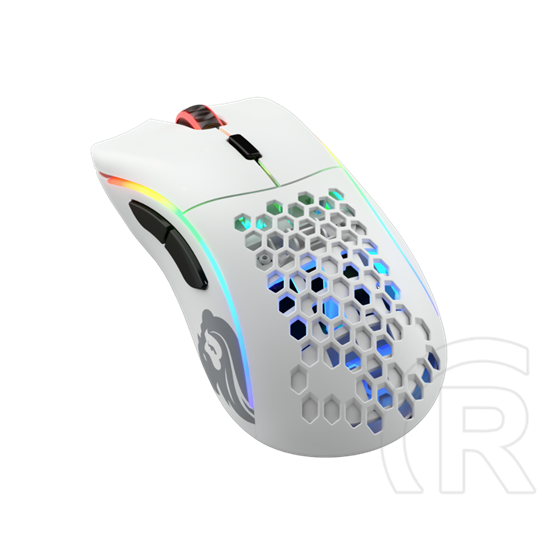 Glorious PC Gaming Race Model D RGB cordless optikai egér (USB, fehér)