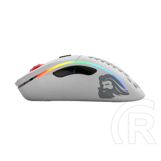 Glorious PC Gaming Race Model D RGB cordless optikai egér (USB, fehér)