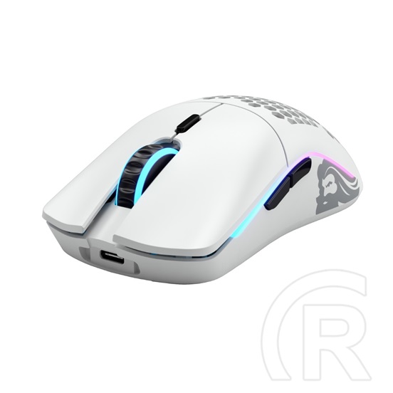 Glorious PC Gaming Race Model O- RGB cordless optikai egér (USB, matt fehér)