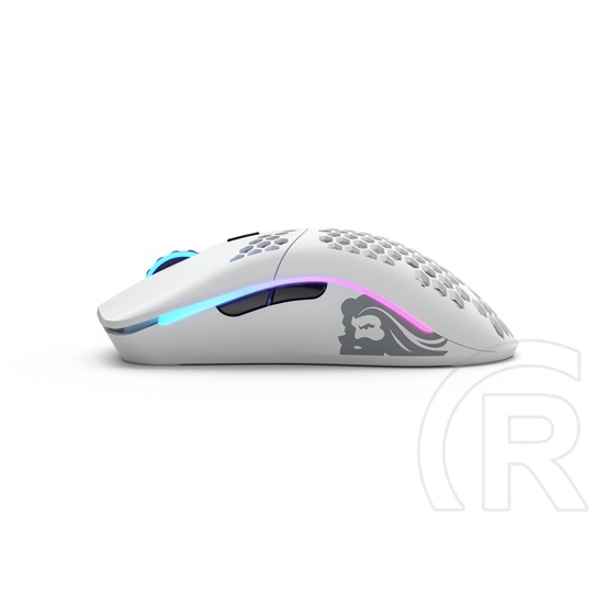 Glorious PC Gaming Race Model O RGB cordless optikai egér (USB, fehér)