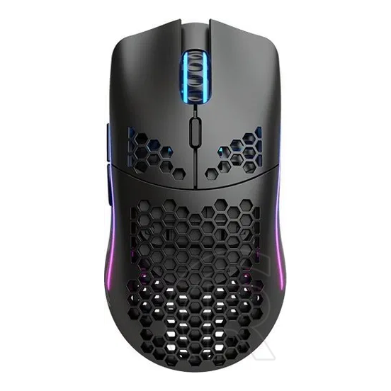 Glorious PC Gaming Race Model O RGB cordless optikai egér (USB, fekete)
