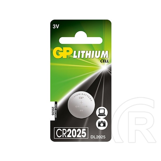 GP CR2025 Lithium gombelem (5db/csomag)