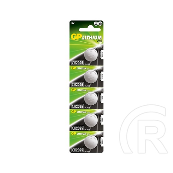 GP CR2025 Lithium gombelem (5db/csomag)