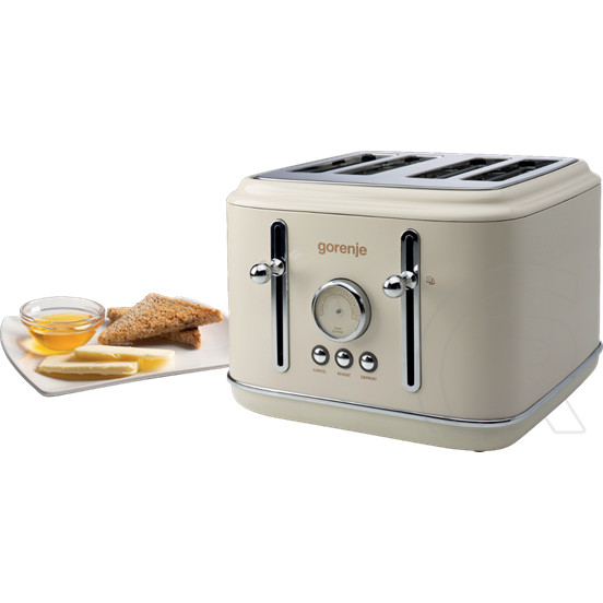 Gorenje T2300CLIN kenyérpirító Classico design 4 szeletes
