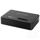 Grandstream DP750 VoIP DECT bázisállomás (10 SIP, 5 regisztrálható kézibeszélő, 10/100 Mbps, 5 LED kijelző, 3 résztvevős