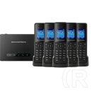 Grandstream DP750 VoIP DECT bázisállomás (10 SIP, 5 regisztrálható kézibeszélő, 10/100 Mbps, 5 LED kijelző, 3 résztvevős