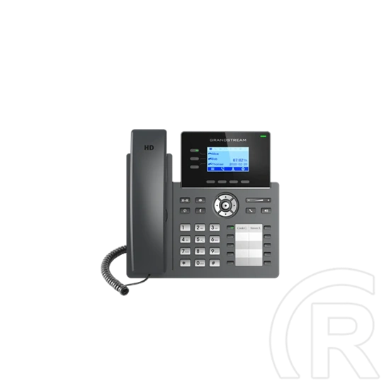 Grandstream GRP2604P IP telefon (3 vonalas, HD LCD kijelző, PoE)