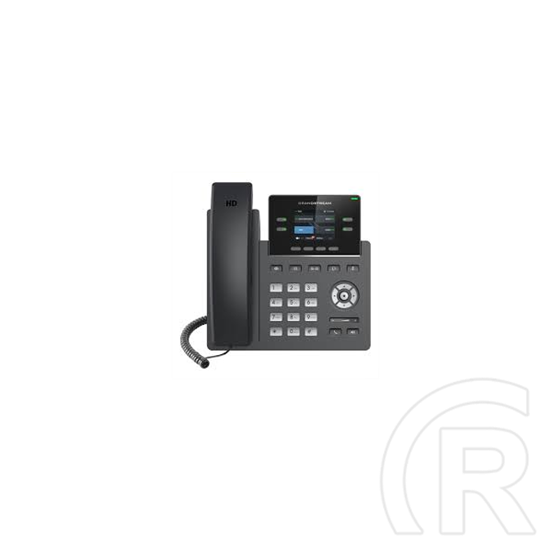Grandstream GRP2612P VoIP 2 vonalas telefon (HD színes LCD kijelző, POE, kihangosítás, fekete)
